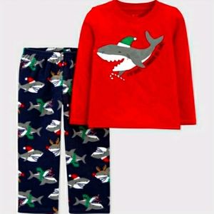 NWT Toddler Boys 2-pc Shark Pajama Set-18 months